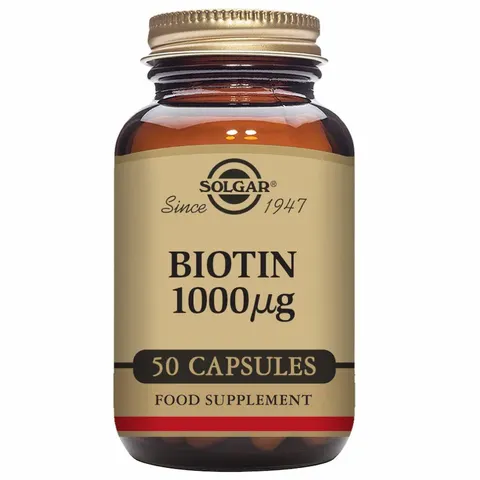 Solgar Biotin 1000 mcg 50 vcaps – image 2