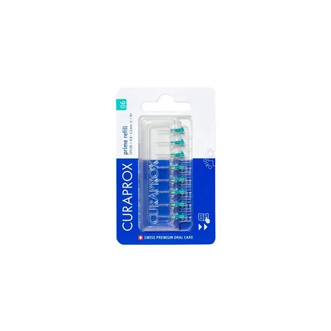 Curaprox CPS 06 Prime Refill Interdental Brushes, Turquoise – image 2