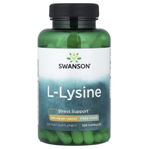 Lysine, 500mg Free-Form - 100 caps – image 3