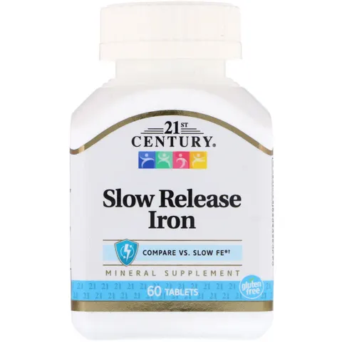 21st Century, Slow Release Iron, 60 Tablets – image 2