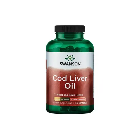 Swanson Cod Liver Oil 700mg Double-Strength - 30 softgels – image 2