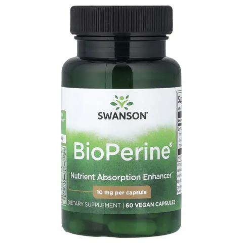 Swanson Bioperine, 10mg - 60 caps – image 3