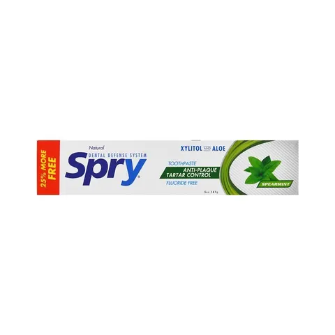 Xlear, Spry Toothpaste, Anti-Plaque Tartar Control, Natural Spearmint – image 2