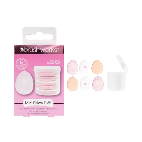 Brushworks Mini Pillow Puffs - 6 Pack – image 3