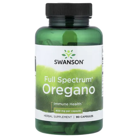 Swanson Oregano, 450mg - 90 caps – image 3
