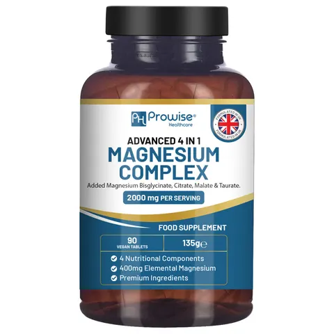 Magnesium Glycinate Complex 4 in 1 - 2000mg per serving | Precise 400mg Elemental Magnesium dose – image 2