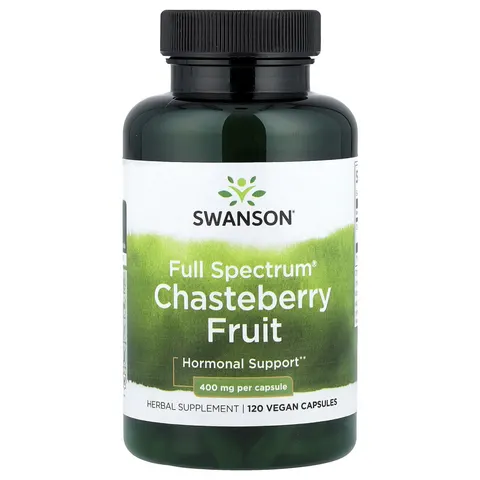 Swanson Chasteberry Fruit, 400mg - 120 caps – image 3
