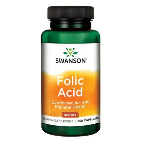 Folic Acid, 800mcg - 250 caps – image 2