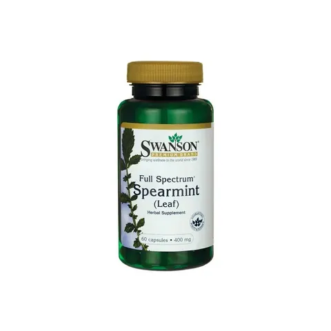 Swanson Full Spectrum Spearmint Leaf, 400mg - 60 caps – image 3