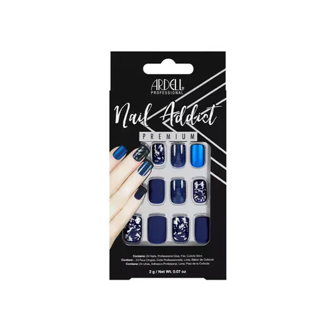 Ardell Nail Addict Matte Blue False Nails – image 3