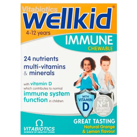 Vitabiotics - Wellkid Immune Chewable 30 VTabs – image 2