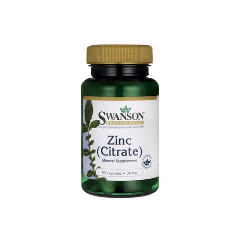 Zinc Citrate, 30mg - 60 caps – image 3