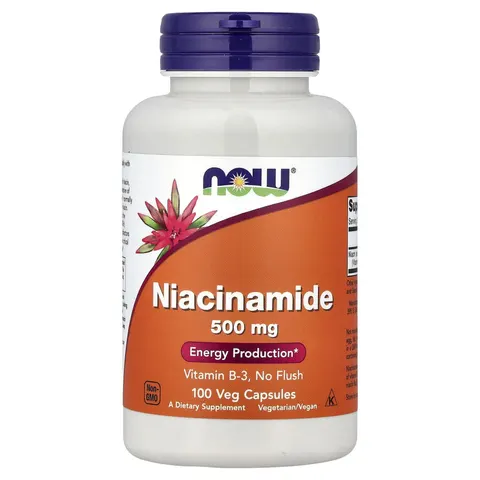 Niacinamide, 500mg - 100 caps – image 2