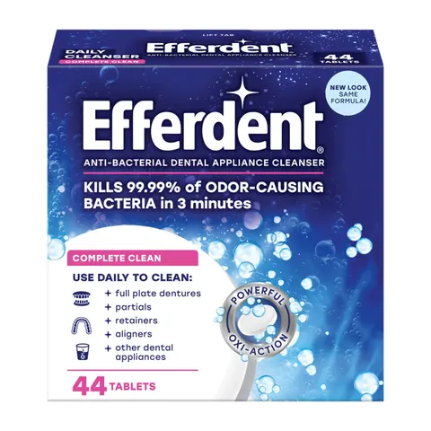 Efferdent Complete Clean Denture Cleanser Tablets – 44 Count – image 2