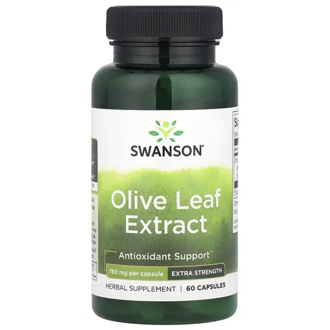 Swanson Olive Leaf Extract, 750mg Super Strength - 60 caps – image 2