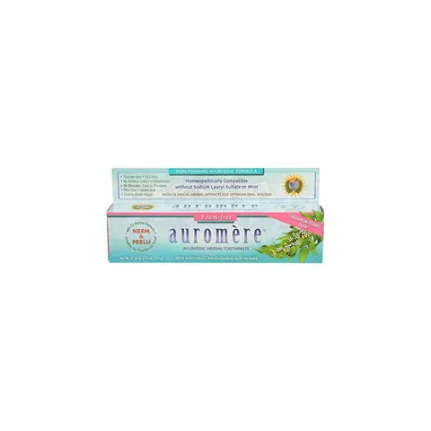 Auromere Non-Foaming Herbal Toothpaste, 4.16 Ounce – image 2