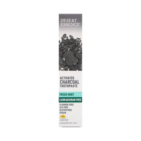 Desert Essence, Activated Charcoal Toothpaste, Fresh Mint, 176g – image 2