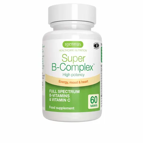 Igennus Super B-Complex – Methylated B Vitamins (MTHFR) | 60 Small Tablets | Vegan – image 2