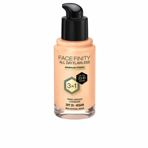 Max Factor Facefinity 3 in 1 Primer Concealer & Foundation W33 – image 4