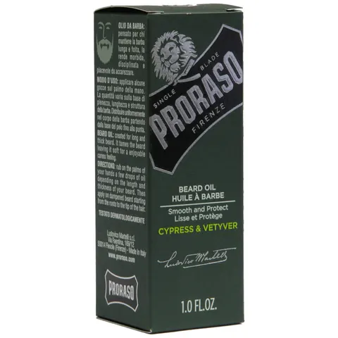 Proraso Beard Oil Cypress & Vetyver 30ml – image 2