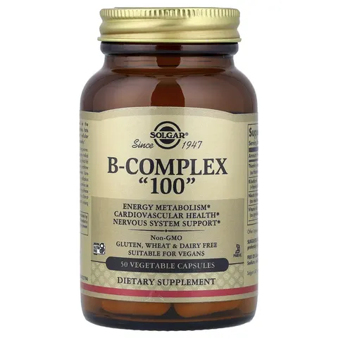Solgar Vitamin B-Complex "100" Extra High Potency Vegetable Capsules – B0019K79OA – image 4