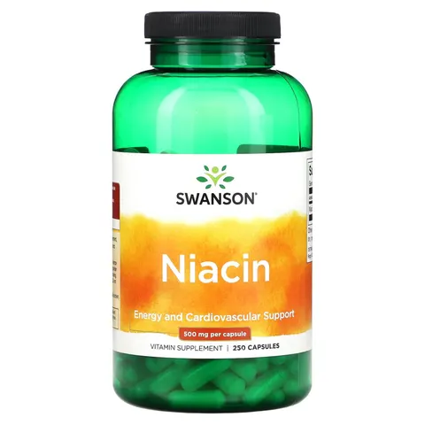 Swanson, Niacin, 500 mg, 250 Capsules – image 2