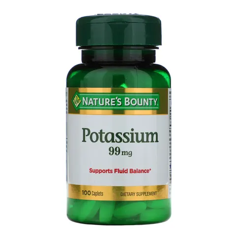 Nature's Bounty, Potassium, 99 mg, 100 Caplets – image 2