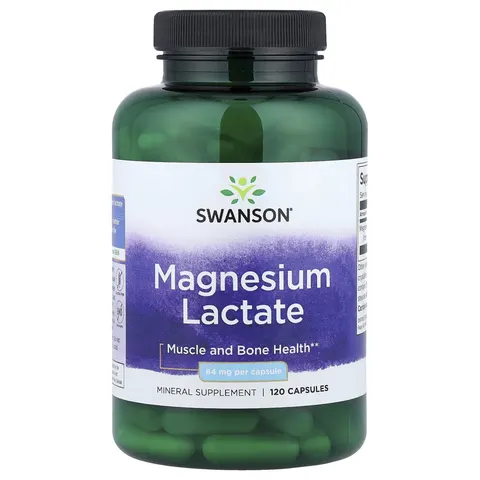 Magnesium Lactate, 84mg - 120 caps – image 2