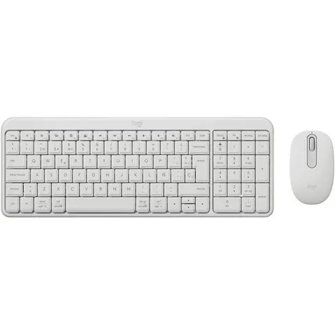 Teclado + mouse logitech mk250 inalambrico blanco – imagen 2