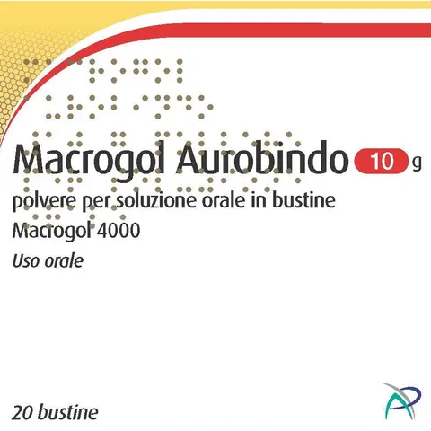 Aurobindo Pharma Italia Macrogol Auro 20 Bustine 10g – immagine 2