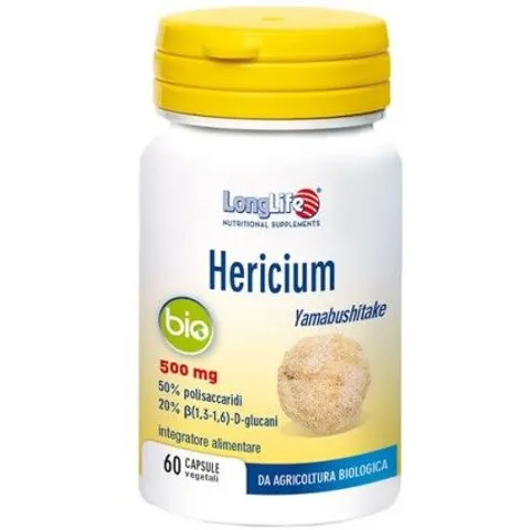 long life Longlife Hericium Bio 60 Capsule – immagine 3