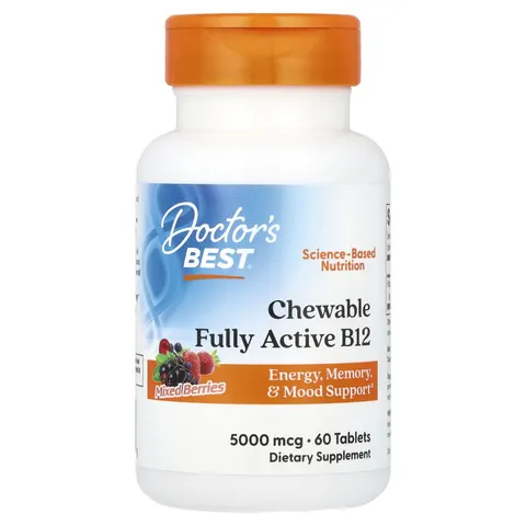 Chewable Fully Active B12, Mixed Berries - 60 tablets – image 2