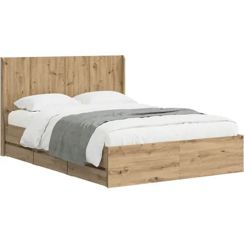 Brayden Studio Bed Frame Artisan Oak 120 x 200cm – image 2