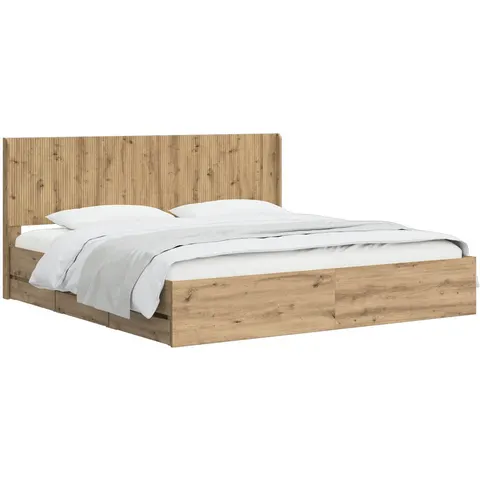 Brayden Studio Bed Frame Artisan Oak Super King (6') – image 2