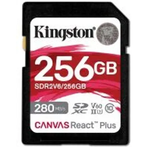 Kingston Technology Canvas React Plus 256 GB SDXC UHS-II Clase 10 – imagen 2