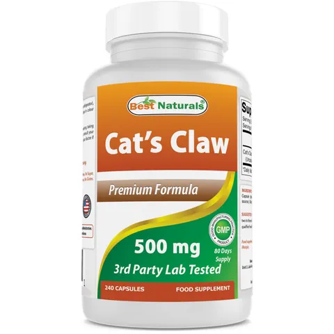 Cat's Claw Capsule, 500 mg, 240 Count – image 2