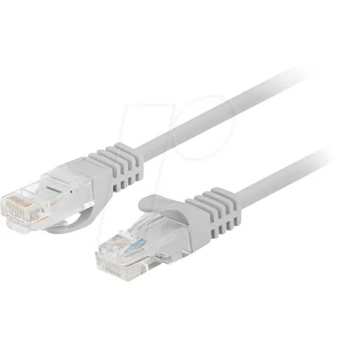 Cable de red UTP CAT.5E gris (0,5 m) - LANBERG – imagen 2