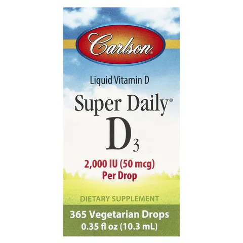 Carlson Labs Super Daily D3, 2000 IU - 10 ml. – image 2