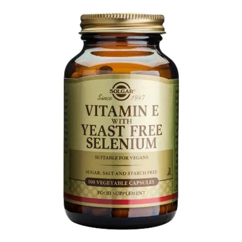 Solgar Vitamin E with Yeast-Free Selenium Vegetable Capsules, 100 – image 2