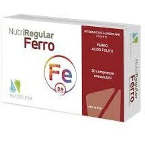 NUTRILEYA Srl NUTRIREGULAR Ferro 30 Cpr Oro – immagine 3