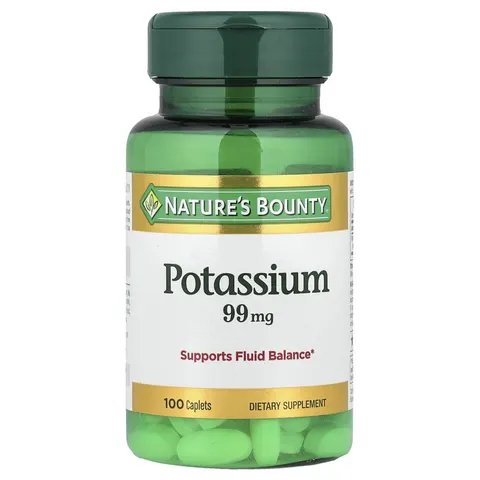 Nature's Bounty, Potassium, 99 mg, 100 Caplets – image 3