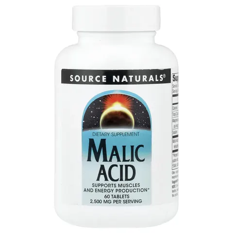 Source Naturals, Malic Acid, 60 Tablets – image 3