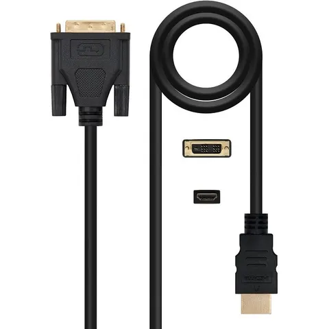 Cable HDMI Macho - DVI Macho (1,8 mts) - Nanocable – imagen 3
