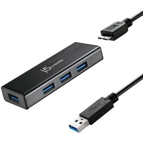 J5 Create J5CREATE JUH340 MINI HUB USB 3.0 4 PUERTOS – imagen 2