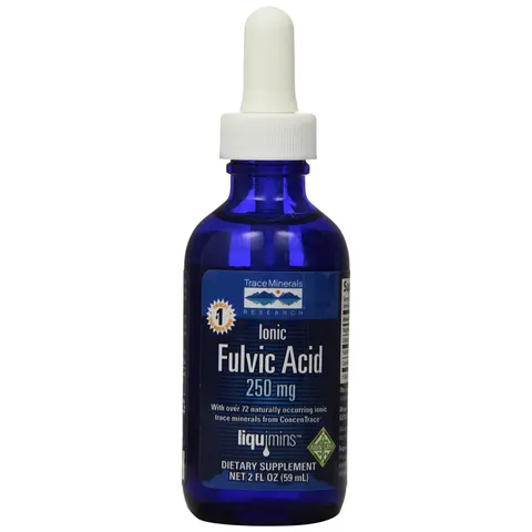 Trace Minerals Ionic Fulvic Acid Liquid 250mg Drops - 59ml – image 2