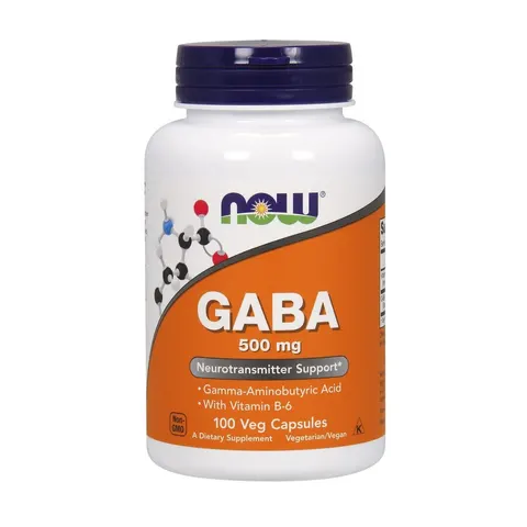 GABA with Vitamin B6, 500mg - 100 vcaps – image 2