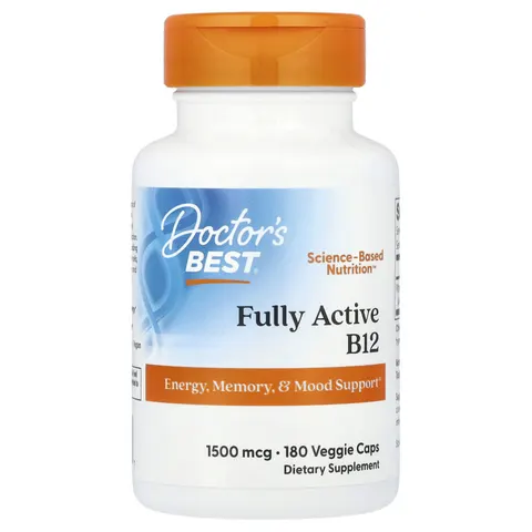 Fully Active B12, 1500mcg - 180 vcaps – image 2