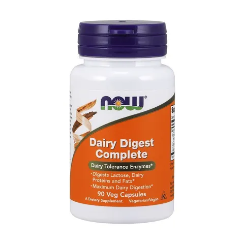 NOW Foods Dairy Digest Complete - 90 vcaps – image 2