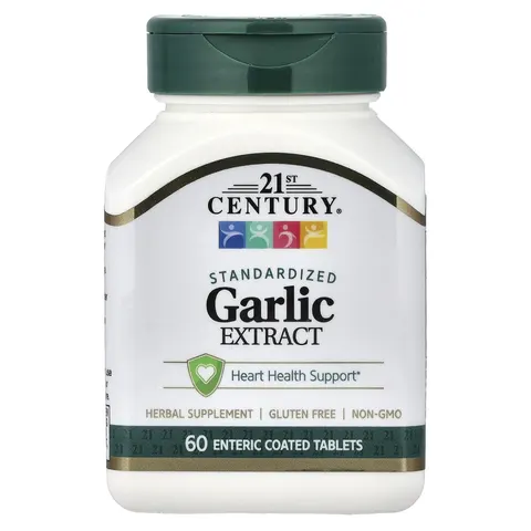 21st Century, Garlic Extract, Standardized, 60 Enteric Coated Tablets – image 2