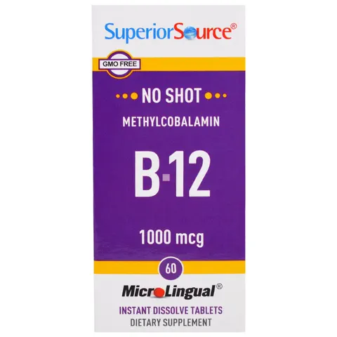 Superior Source, Methylcobalamin B-12, 1000 mcg, 60 Tablets – image 2